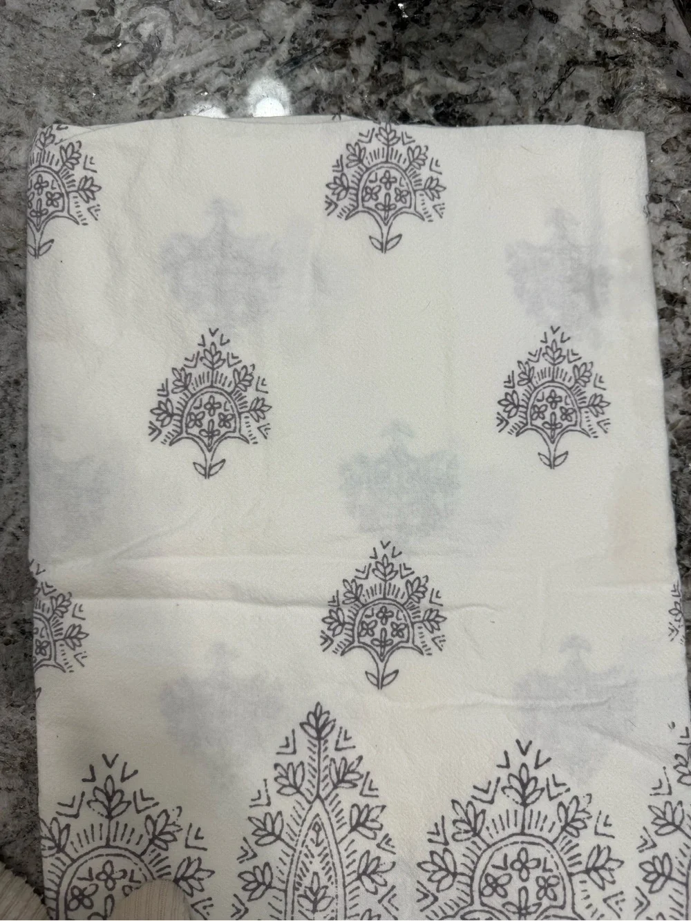 Urban Outfitters Plum & Bow Bessum Stamped Shower Curtain